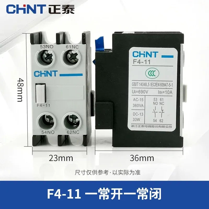 CHNT F4-11  Auxiliary Contact ,1NO1NC Contactor Spare Parts