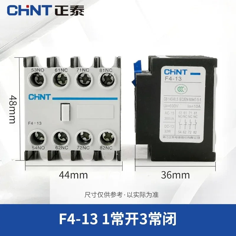 CHNT F4-13  Auxiliary Contact ,1NO3NC Contactor Spare Parts