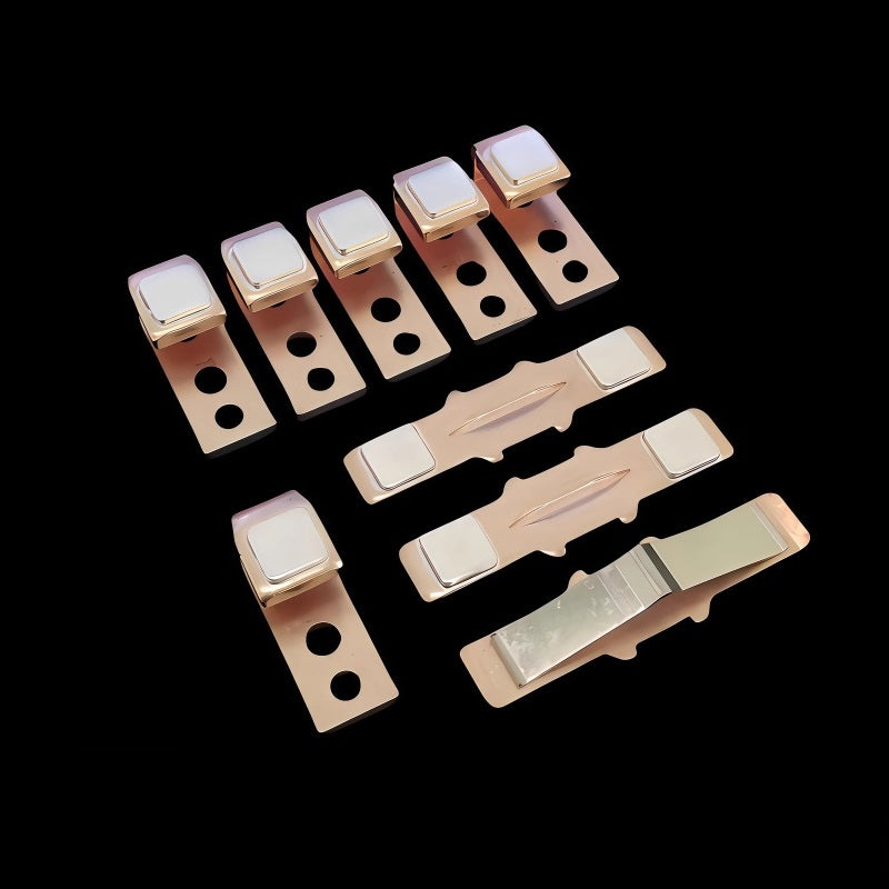 Hyundai HIMC contactor contacts, HIMC-80 contact kit, HIMC-220 contactor spare parts, AC contactor silver contacts, HIMC-300 replacement contacts, contactor main contacts, Hyundai contactor repair kit, HIMC-630 contact set, HIMC-800 contactor parts, 3 movable 6 stationary contacts, 6 movable 12 stationary contacts, 9 movable 18 stationary contacts, terminal distribution contactor parts, industrial contactor contacts