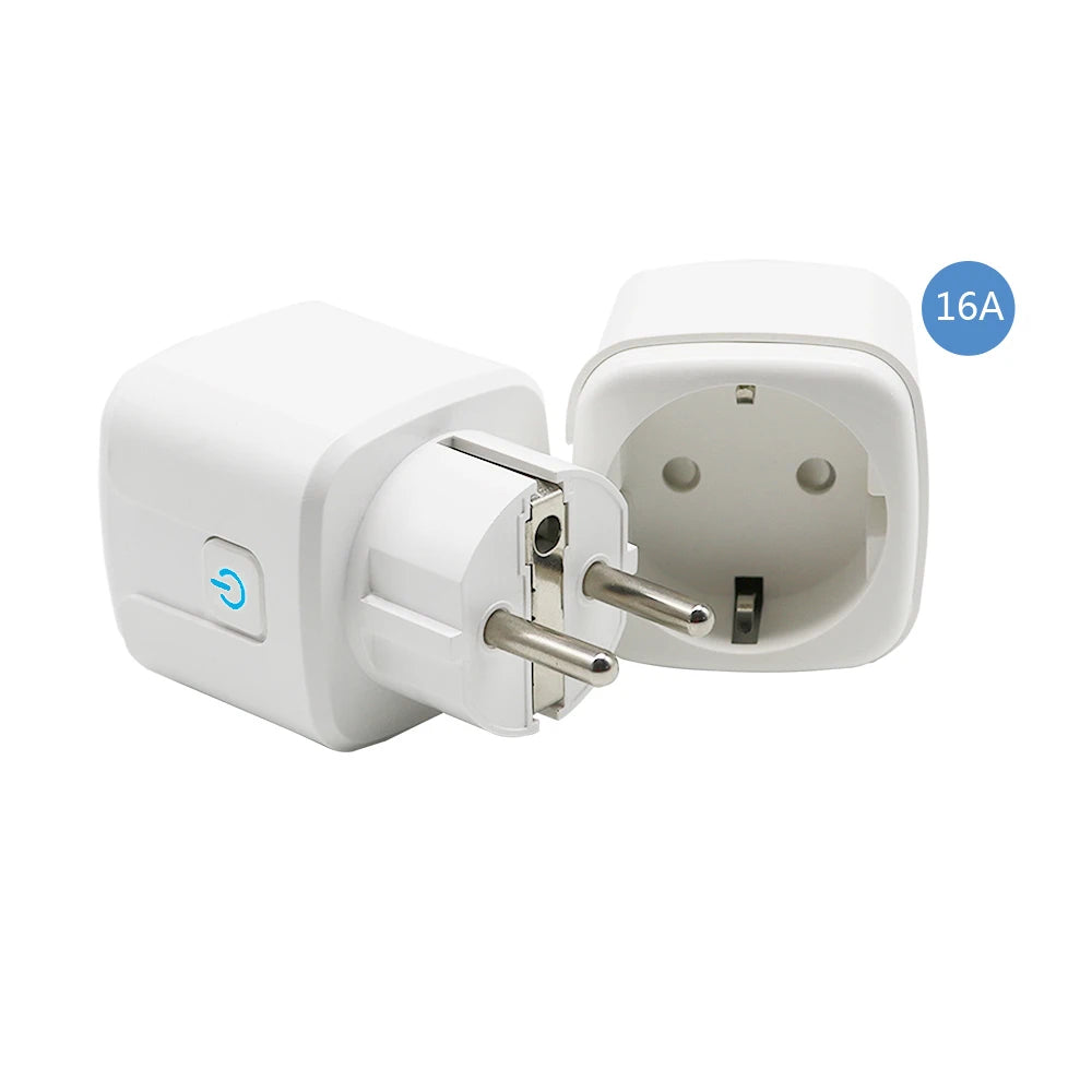 EU/US/UK 10A/16A   Smart Wifi Power Plug Energy Monitor Timer Smart Home Wifi Wireless Socket for Alexa Google Home by Tuya App