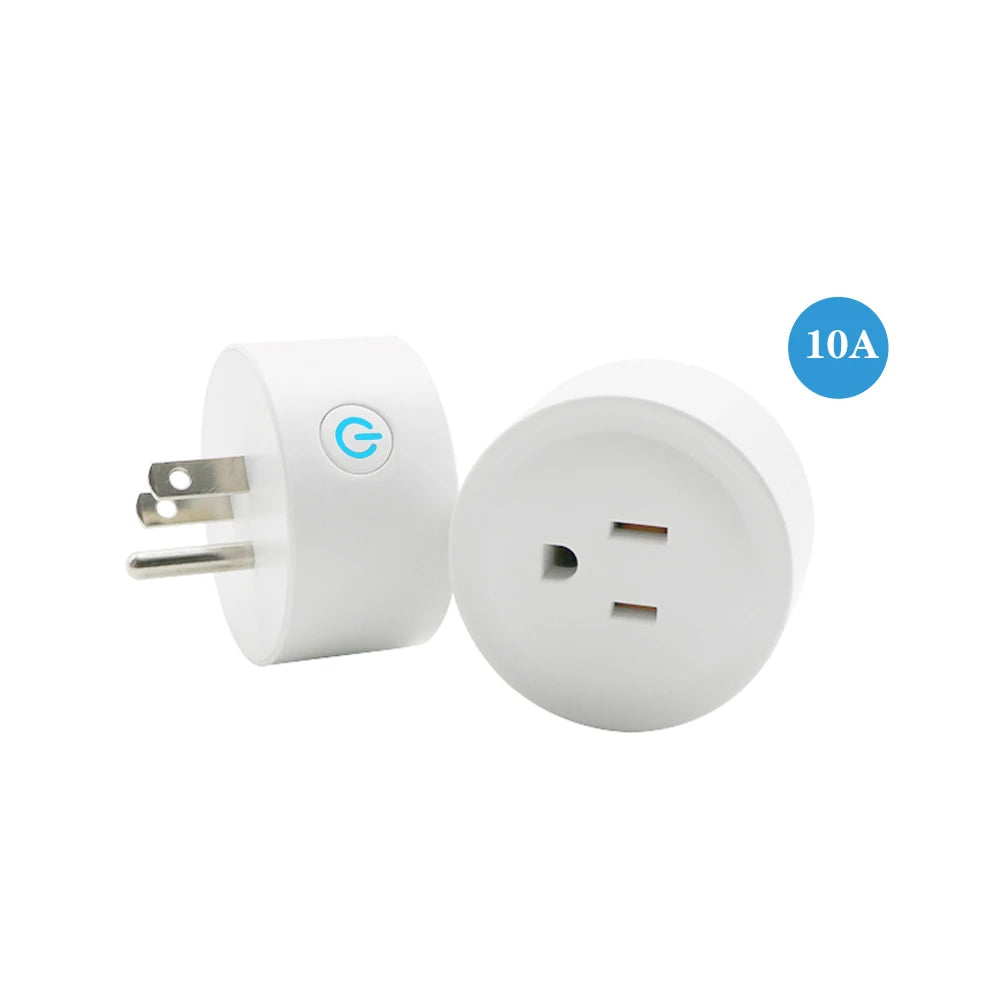 48555110858945,EU/US/UK 10A/16A   Smart Wifi Power Plug Energy Monitor Timer Smart Home Wifi Wireless Socket for Alexa Google Home by Tuya App