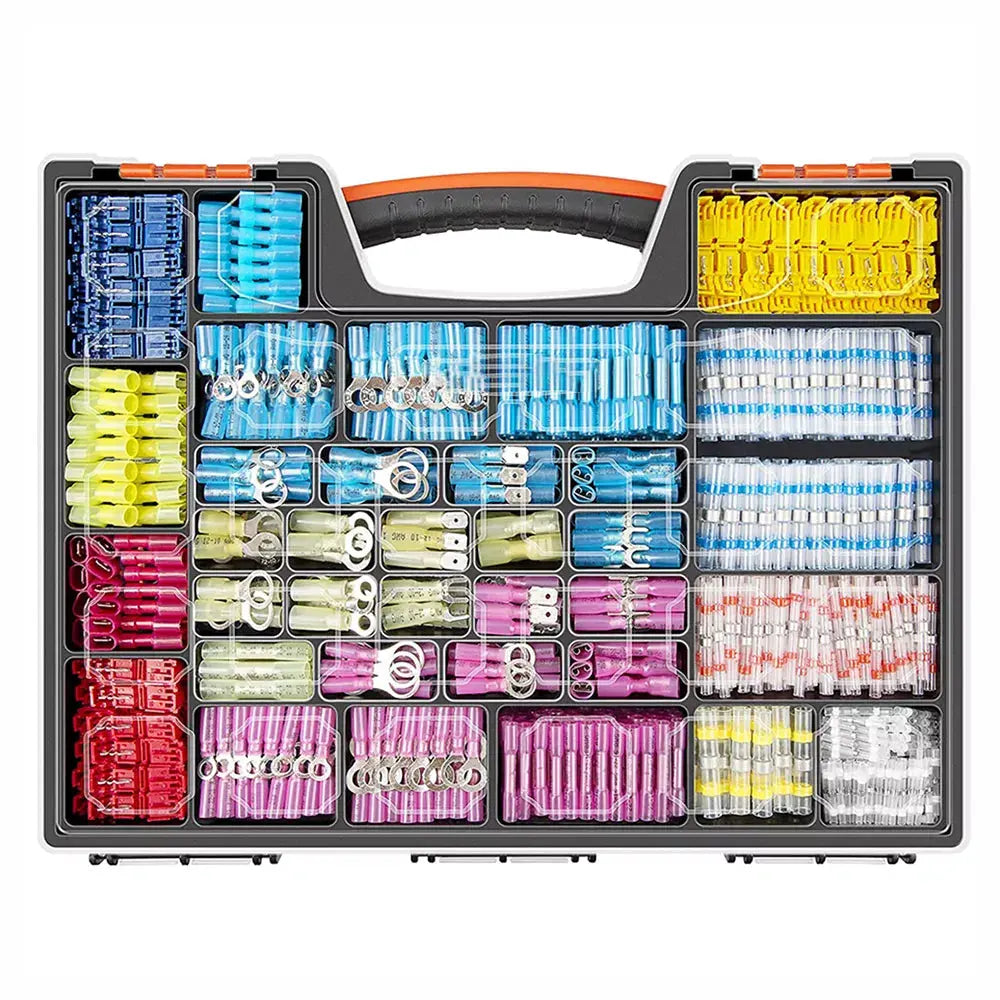 Heat Shrink Butt Crimp Terminals Waterproof Solder Seal Electrical Connectors Wire Cable Splice Kit Automotive Marine electrical center b2c