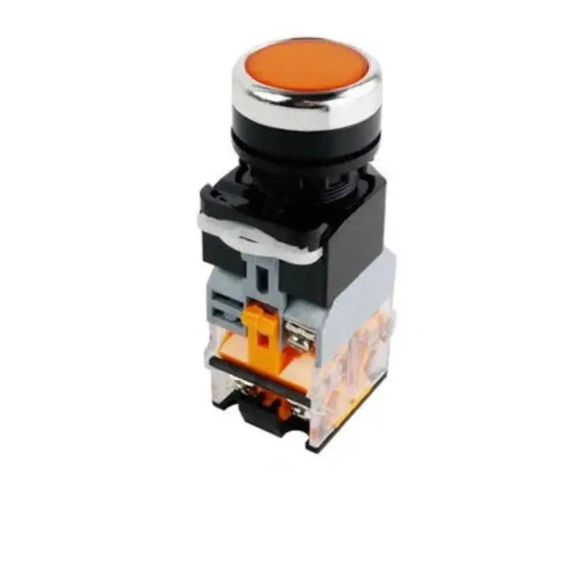 22mm LA38-11D/11DS Quality Sliver Contact Push Button Switch with Light on/Off Momentary/Latching220V LED Indicators - electrical center b2c