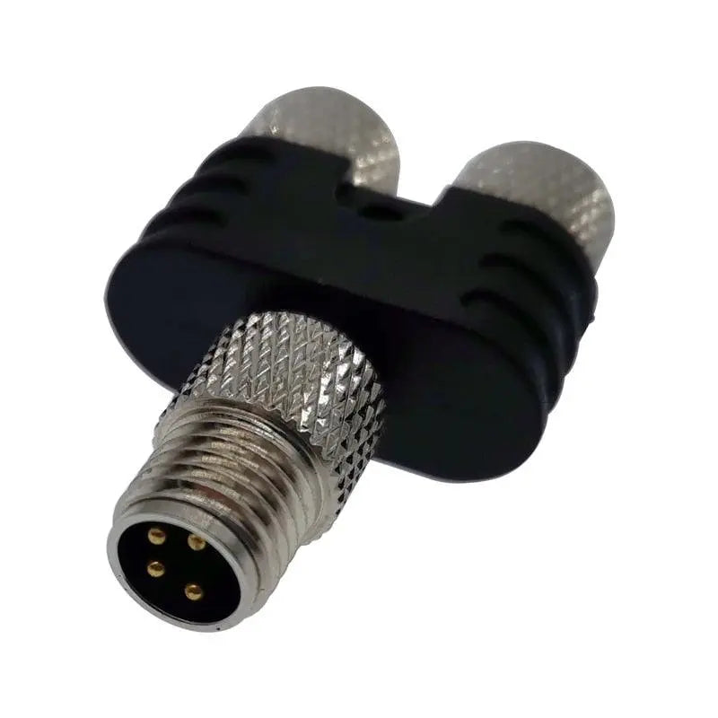 M8 Y-branch 3-way Sensor connector male to female pipe conversion plug 3pin 4pin waterproof connectors - electrical center b2c