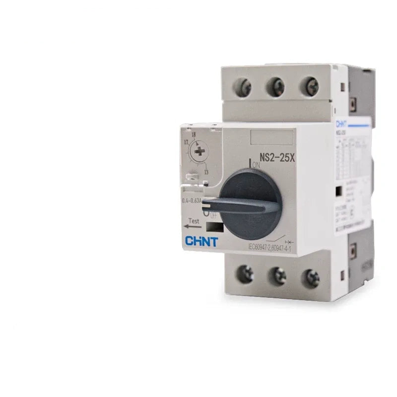 mpcb ns2-25x three phase motor starter,0.4~0.63a din rail overload phase failure protection switch,ac690v manual motor circuit breaker