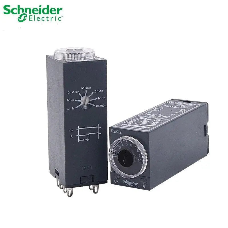 Schneider Electric Timer Relay Power-on Time Delay Relay 0.1S..100H 2C/O REXL2TMP7 REXL2TMF7 REXL2TMB7 REXL2TMBD REXL2TMJD - electrical center b2c