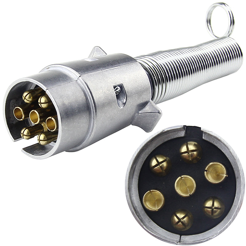 European Standard Seven-core Trailer Power Plug Socket European Style 7-pin Trailer Pickup Truck RV Adapter Connector