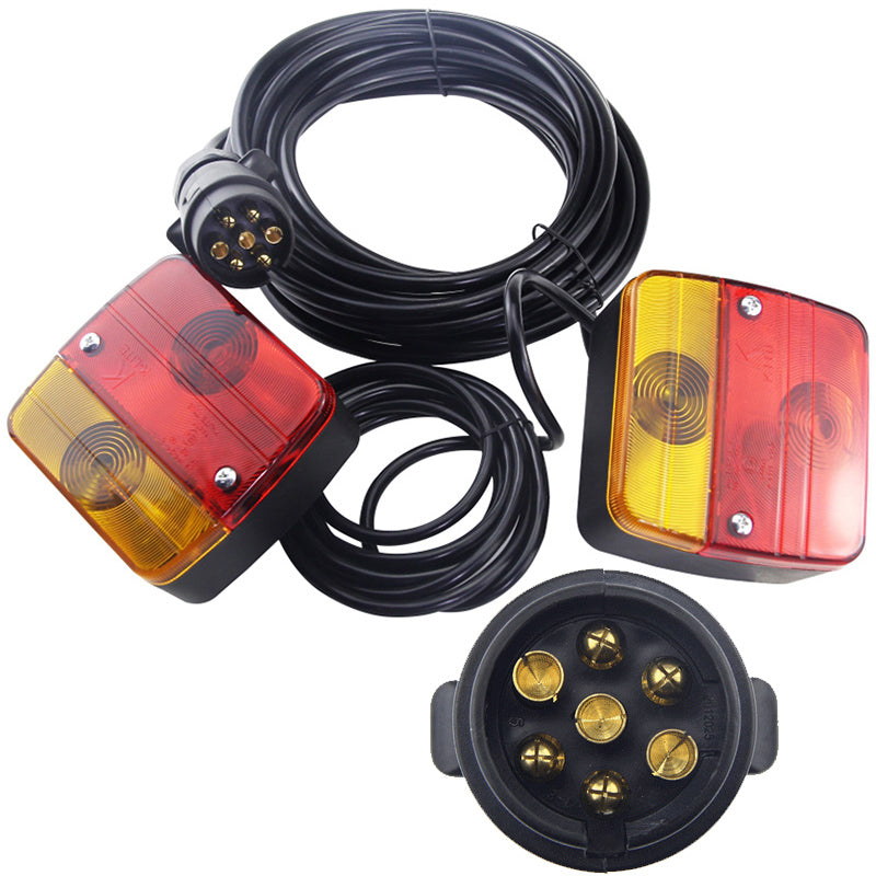 European Standard Seven-core Trailer Power Plug Socket European Style 7-pin Trailer Pickup Truck RV Adapter Connector