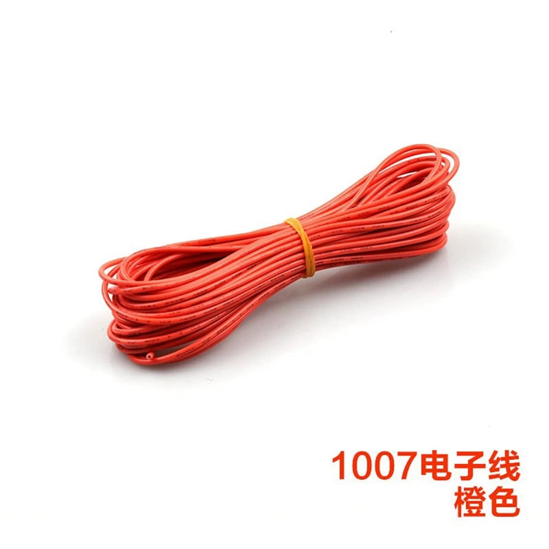 orange UL1007 wire,hookup wire,electronic wire,tinned copper wire,18AWG wire,20AWG wire,22AWG wire,24AWG wire,26AWG wire,28AWG wire,pvc insulated wire,300v wire,80c wire,multi‑color wire