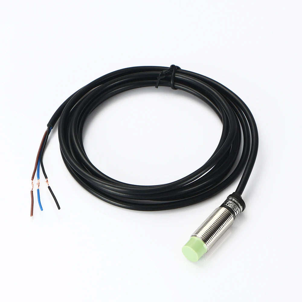 GTRIC PR12 Inductive Proximity Sensor PR12-4DN PR12-4DP M12 Short Type Proximity Switch 4MM Non-Flush 10-30V DC NPN PNP 2M Cable