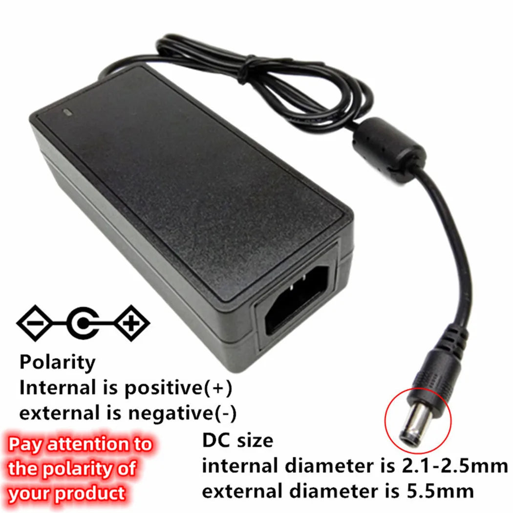 US Plug Power Supply 5V 6V 7.5v 9V 12V 13.5V 15v 16V 18v 19V 20V 24V 25V 28V 29V 30V 31V 32V 36V 42V 48V 1A 2A 3A 4A 5A 6A Power Adapter