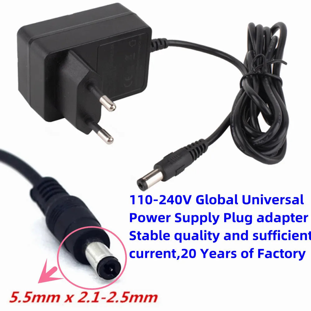 12V 1A 1.5a 2A 2.5a 3A 4A 5A 6A Volt ACDC Adapter Common Adaptor Switch Mode Power Supply Adapter Electric Current Source Mains