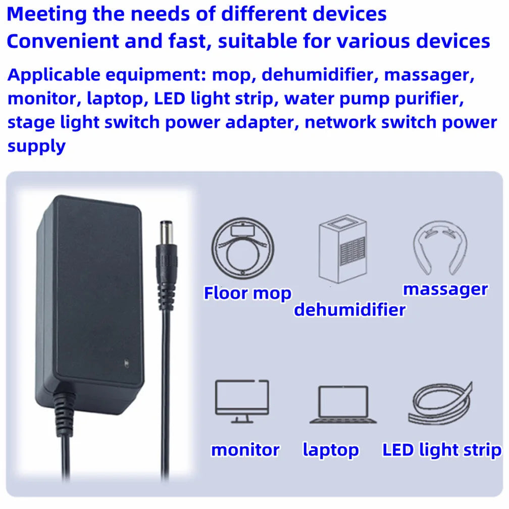 US Plug 30V 5A 2a 3A Power Supply Adapter 31v 2A 32V 1A 4A 5A 36V 24V 25V 28V 18V 15V 48V 2A 12V 3.5a 6A 7A 10A 12.5A Power Adaptor ACDC
