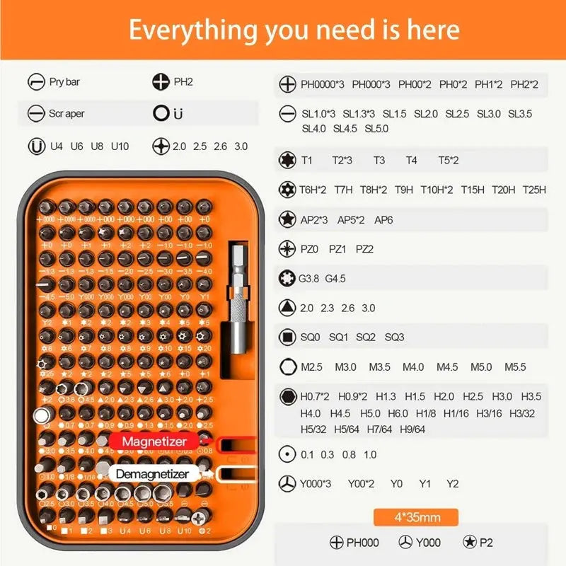 Screwdriver Set  Magnetic Torx Phillips Screw Bit Kit WOZOBUY With Electrical Driver Remover Wrench Repair Phone PC Tools - electrical center b2c