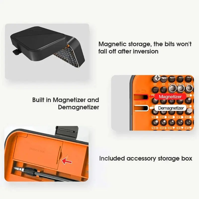 Screwdriver Set  Magnetic Torx Phillips Screw Bit Kit WOZOBUY With Electrical Driver Remover Wrench Repair Phone PC Tools - electrical center b2c