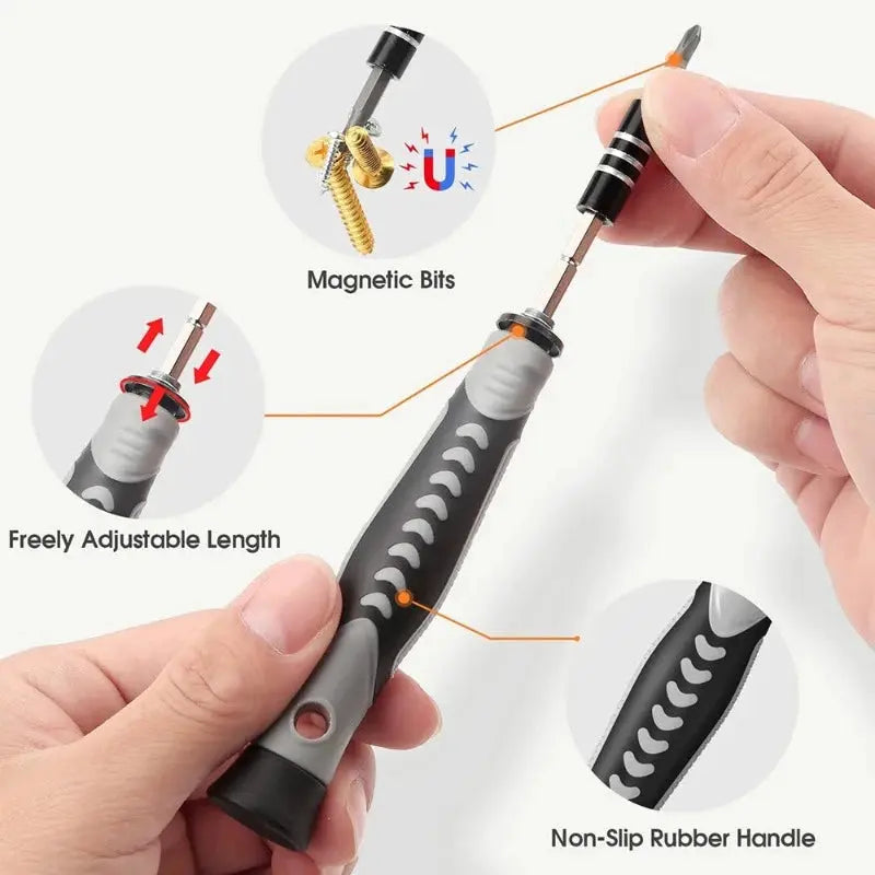 Screwdriver Set  Magnetic Torx Phillips Screw Bit Kit WOZOBUY With Electrical Driver Remover Wrench Repair Phone PC Tools - electrical center b2c