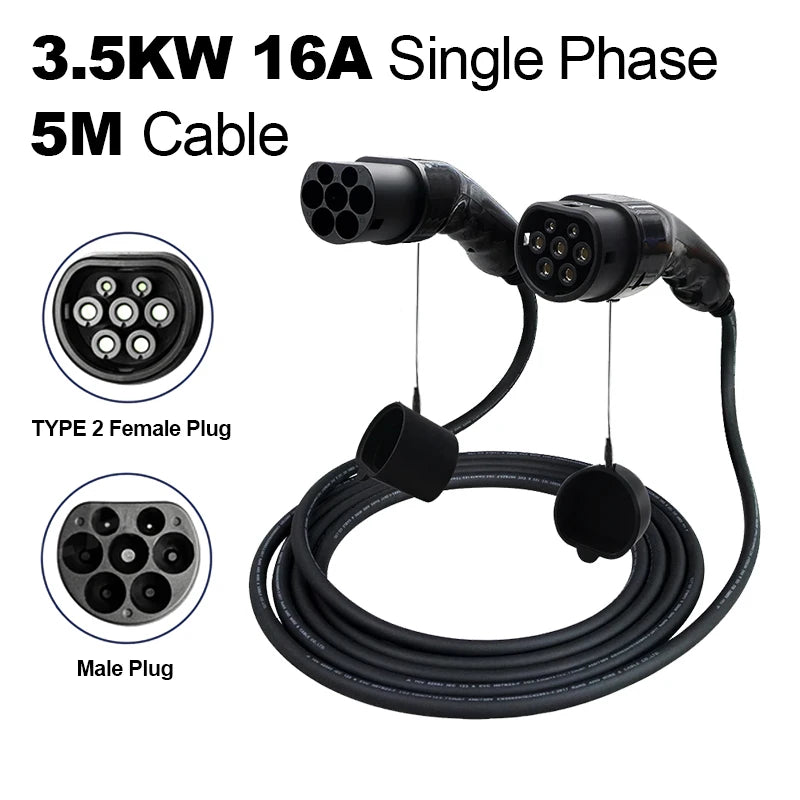 48558040776897,Electric Vehicle Charging Cable 32A 22KW EV Charger 3 Phase EV Charging Cable Type 2 To Type 2 Connector for Car Charger Station