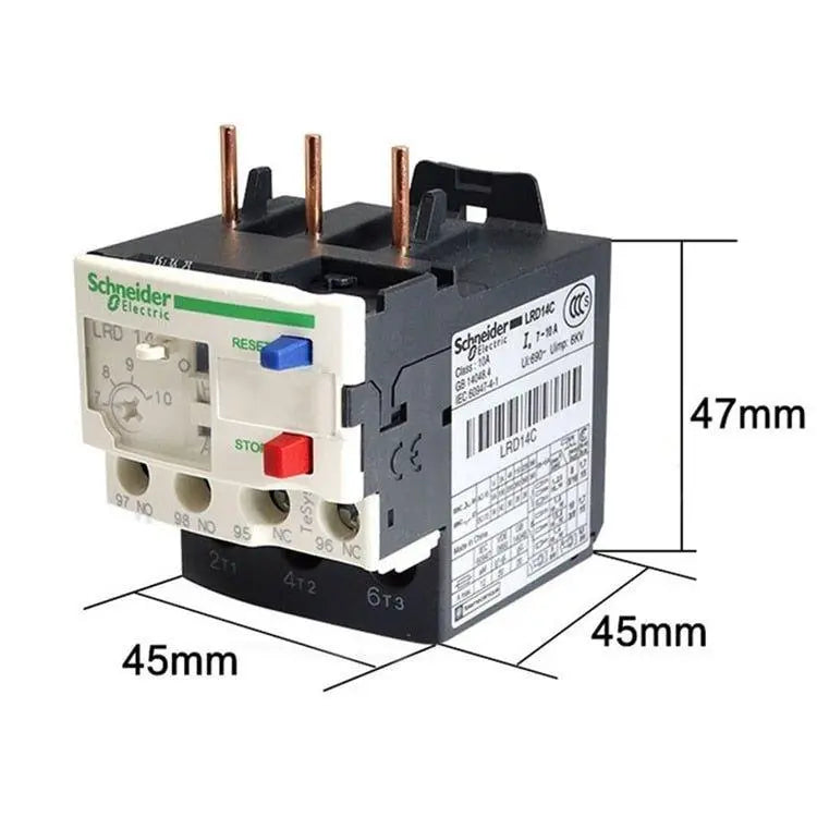 TeSys Deca 3P Thermal Overload Relay LRD01C LRD02C LRD03C LRD04C LRD06C LRD07C LRD08C for Contactor - electrical center b2c