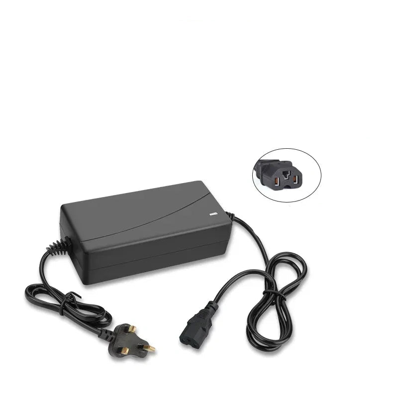  iec c13 connector charger,uk plug hoverboard charger, EU plug balance scooter charger, overcharge protection charger, LED indicator scooter charger