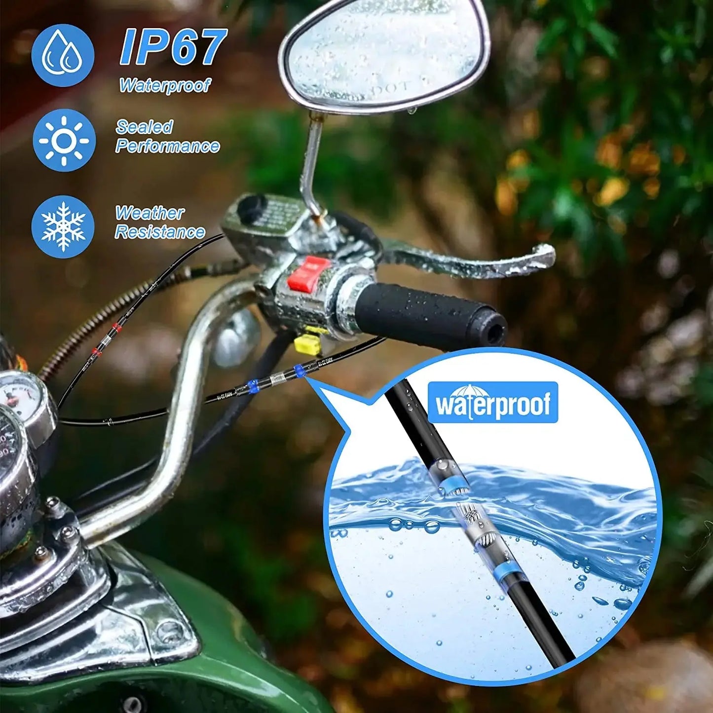 WOZOBUY Heat Shrinkable Wire Connectors  SST21 Waterproof Sleeve AWG22-18 Butt Electrical Splice Tinned Solder Seal Terminal electrical center b2c