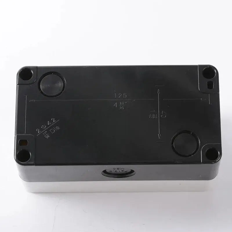 Waterproof button box switch control box 12345 hole industrial switch indicator box 22mm Yellow shell, gray shell - electrical center b2c