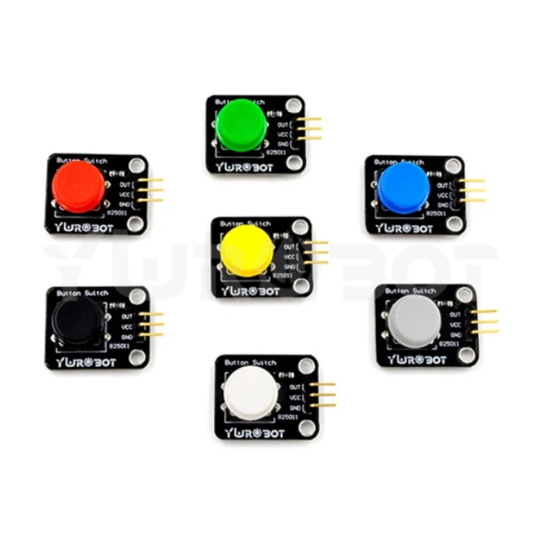 arduino push button module,arduino button,omron tactile switch,single key module,active low button,5v button sensor,anti-reverse interface button,electronic building block,round push button,square push button,arduino diy parts,teaching experiment module,microcontroller trigger button
