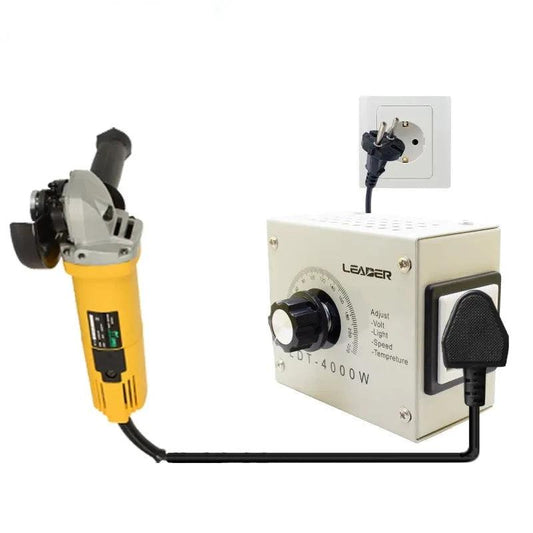 Adjustable Dimmer SCR Voltage Regulator AC 220V 4000W Compact Variable Voltage Controller for Small Motor Water Heater,4000w controllable voltage regulator