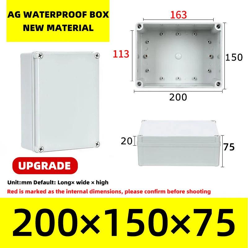 Big Size Outdoor Waterproof Case Enclosure Plastic Box Electronic Project Case Waterproof Junction Box for Electronics - electrical center b2c