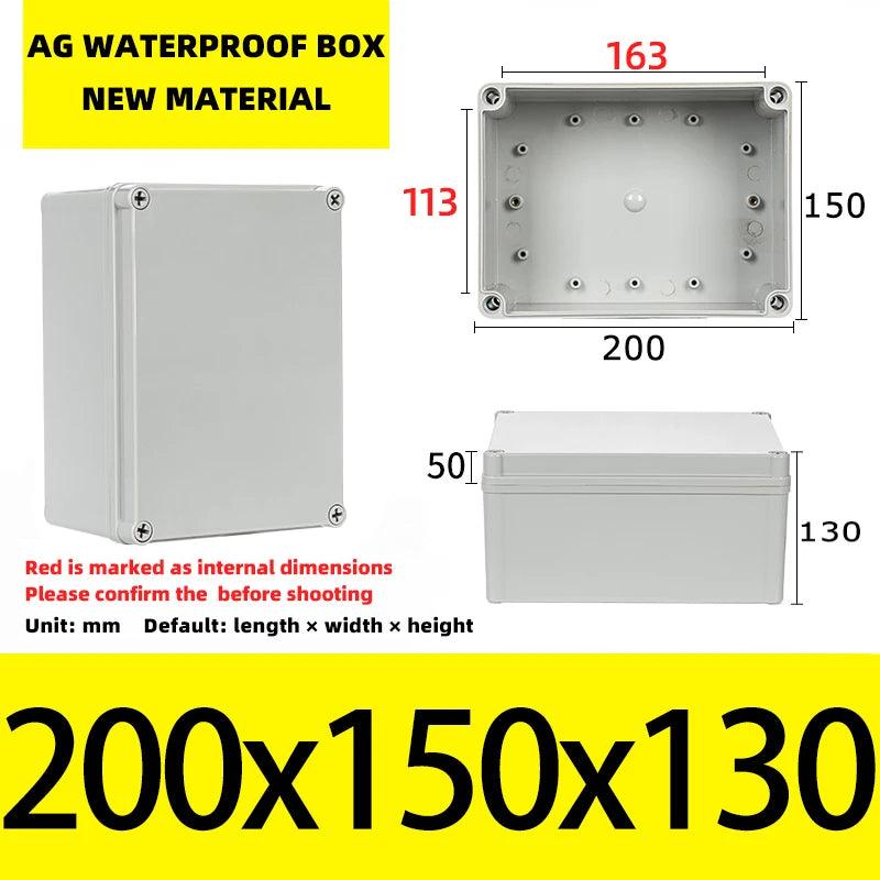 Big Size Outdoor Waterproof Case Enclosure Plastic Box Electronic Project Case Waterproof Junction Box for Electronics - electrical center b2c