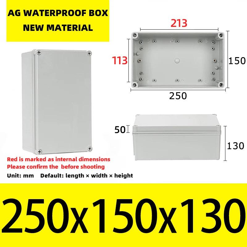 Big Size Outdoor Waterproof Case Enclosure Plastic Box Electronic Project Case Waterproof Junction Box for Electronics - electrical center b2c