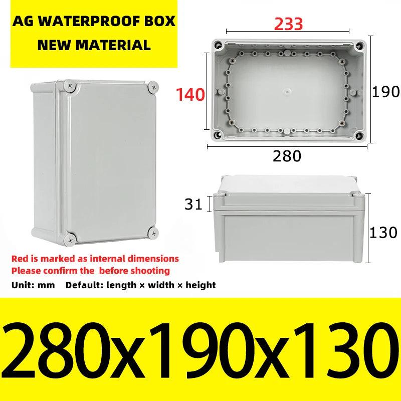 Big Size Outdoor Waterproof Case Enclosure Plastic Box Electronic Project Case Waterproof Junction Box for Electronics - electrical center b2c