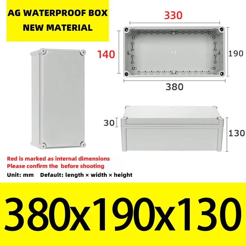 Big Size Outdoor Waterproof Case Enclosure Plastic Box Electronic Project Case Waterproof Junction Box for Electronics - electrical center b2c