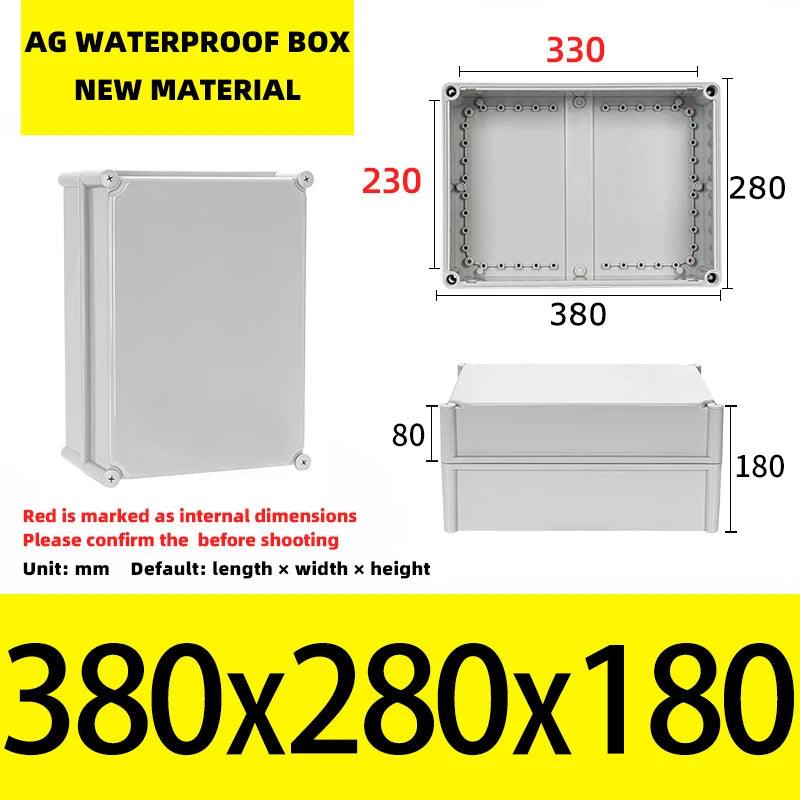 Big Size Outdoor Waterproof Case Enclosure Plastic Box Electronic Project Case Waterproof Junction Box for Electronics - electrical center b2c
