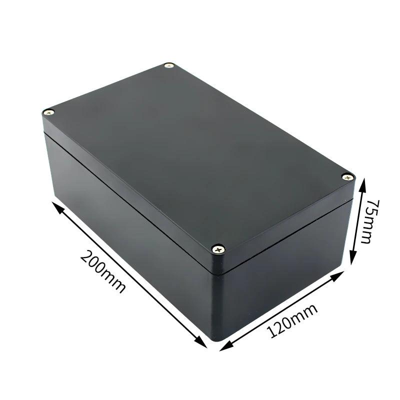 Black Box Outdoor Waterproof Case Plastic Box Electronic Project Case Instrument Waterproof Junction Box Housing