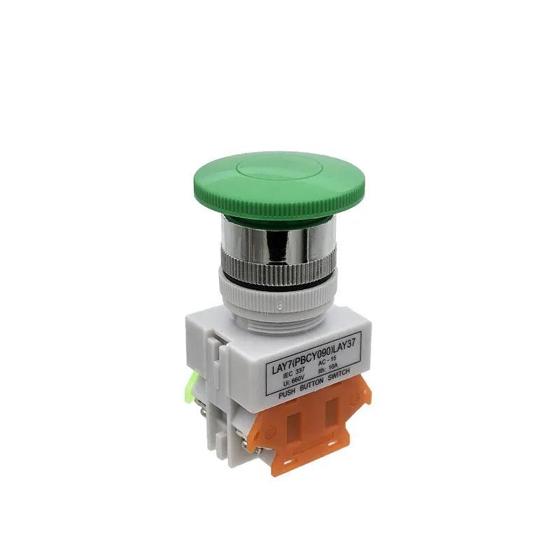 Button Switch Lay37-11m (PBC) Y090-11m Lay7-11m Mushroom Head Button 22mm Red Green Yellow