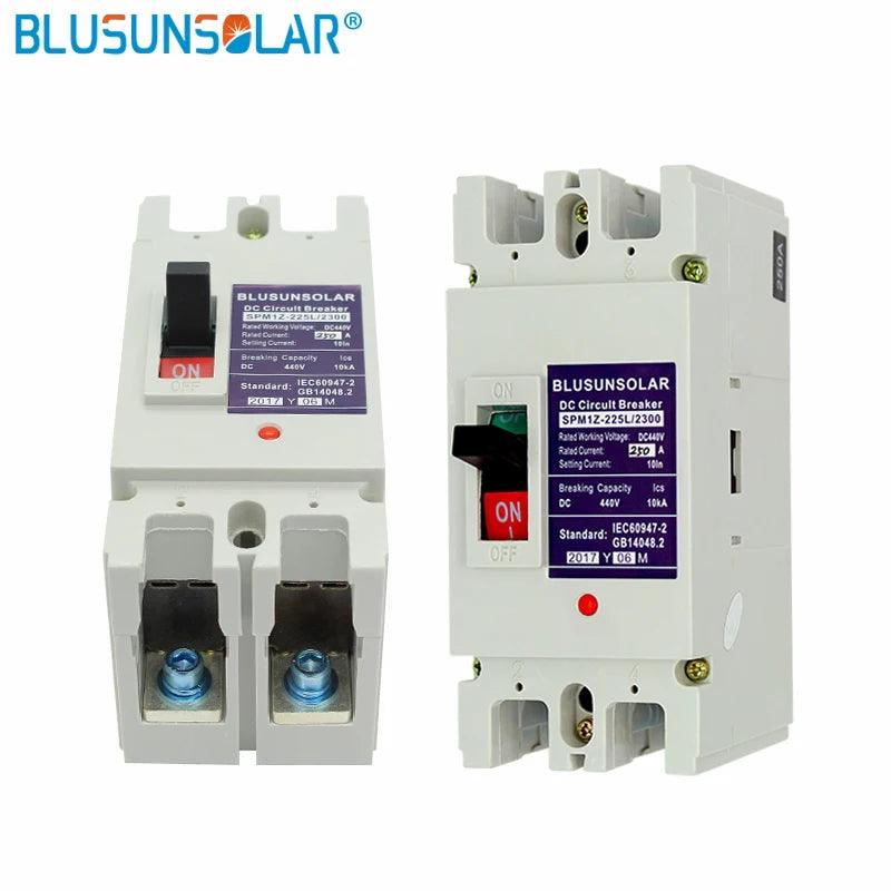 CE Approved 2 Pcs Lot 2P 63A/160A/200A/250A DC440V PV Moulded Case DC Circuit Breaker