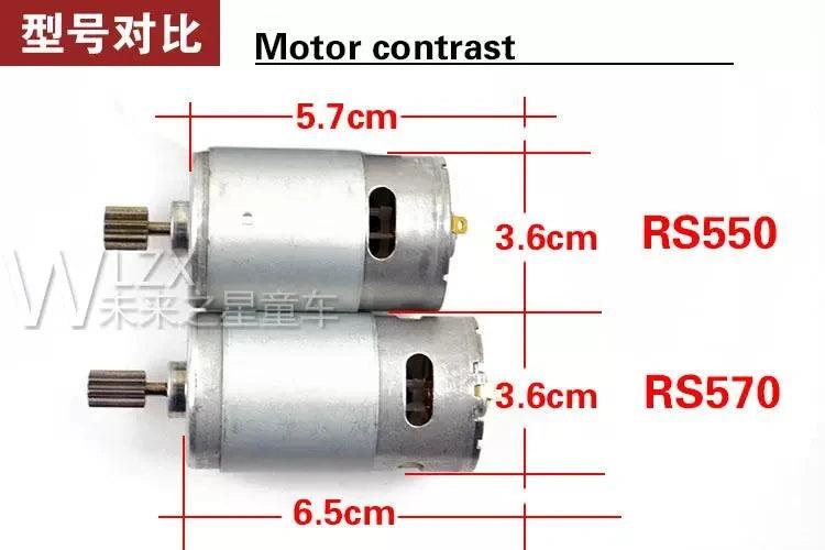 Children's Electric Car Gearbox with 12V 6V DC Motor Kid's Car Engine 570 High Speed Motor For Remote Control Car Toys DIY Parts.motor gearbox children s car