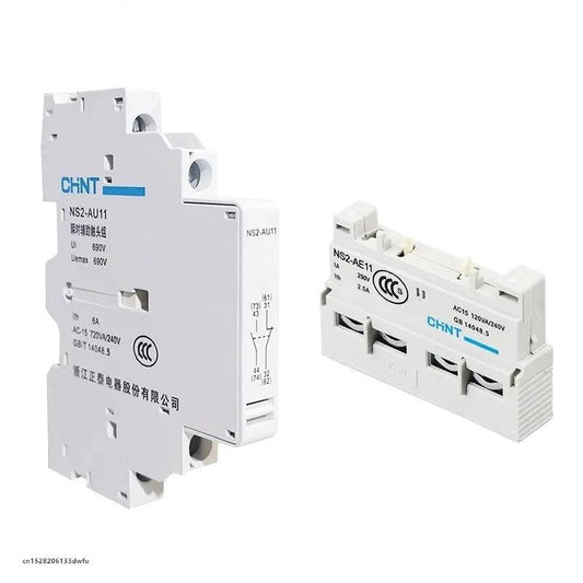 CHINT NS2-25 NS2-AE11 NS2-AU11 Auxiliary Accessory 1NO 1NC Motor Starter Front Side Installation NS2