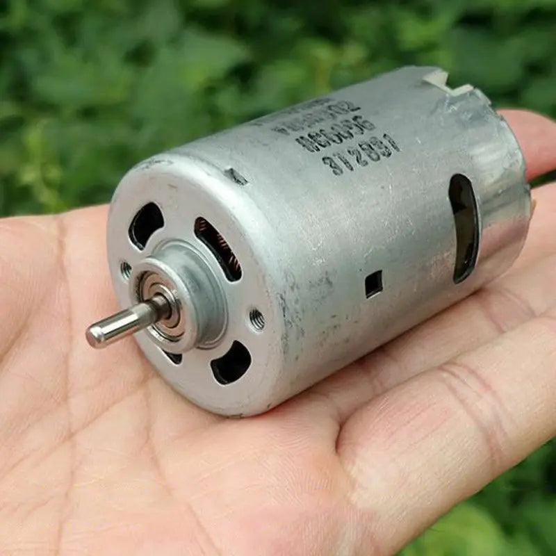 DC 12V 18V 25000RPM High Speed RS 545 Motor With Cooling Fan Ball Bearing Large Power for Electric Drill Tools Cutting,rs545 dc 12v motor