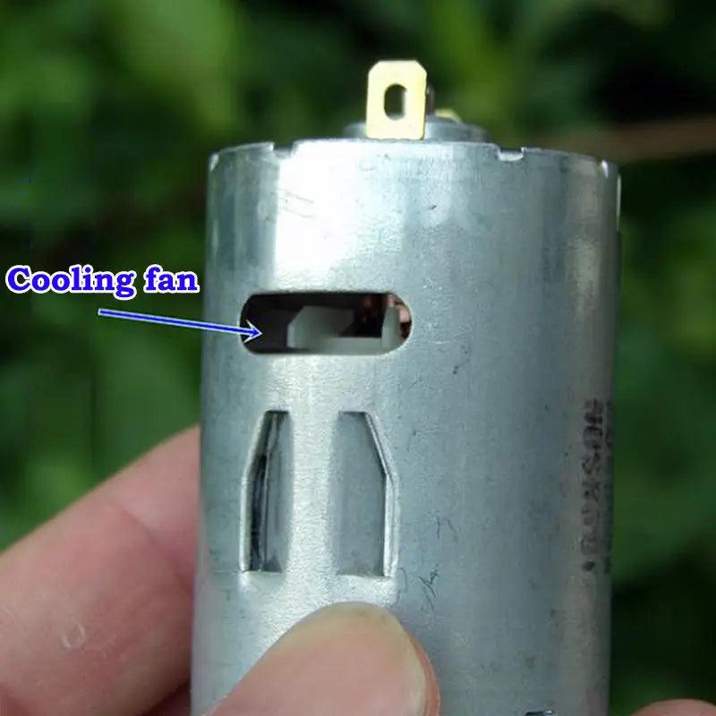 DC 12V 18V 25000RPM High Speed RS 545 Motor With Cooling Fan Ball Bearing Large Power for Electric Drill Tools Cutting,rs545 dc 12v motor