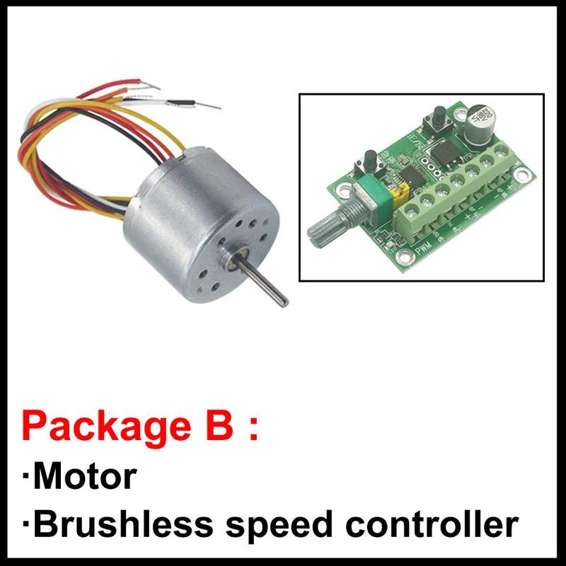 DC 12V 24V 8700RPM Adjustable Speed Silent Long Life Micro High Speed Mini Brushless Motor with Hall Encoder Speed Measurement