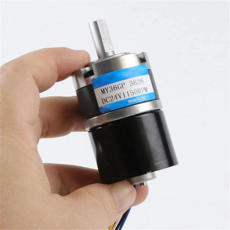 DC 12V 24V Brushless Planetary Gear Motor High Torque 90KG Speed 8rpm To 1154rpm PWM BLDC Metal Gearbox Moter 36GP-3626 Electric