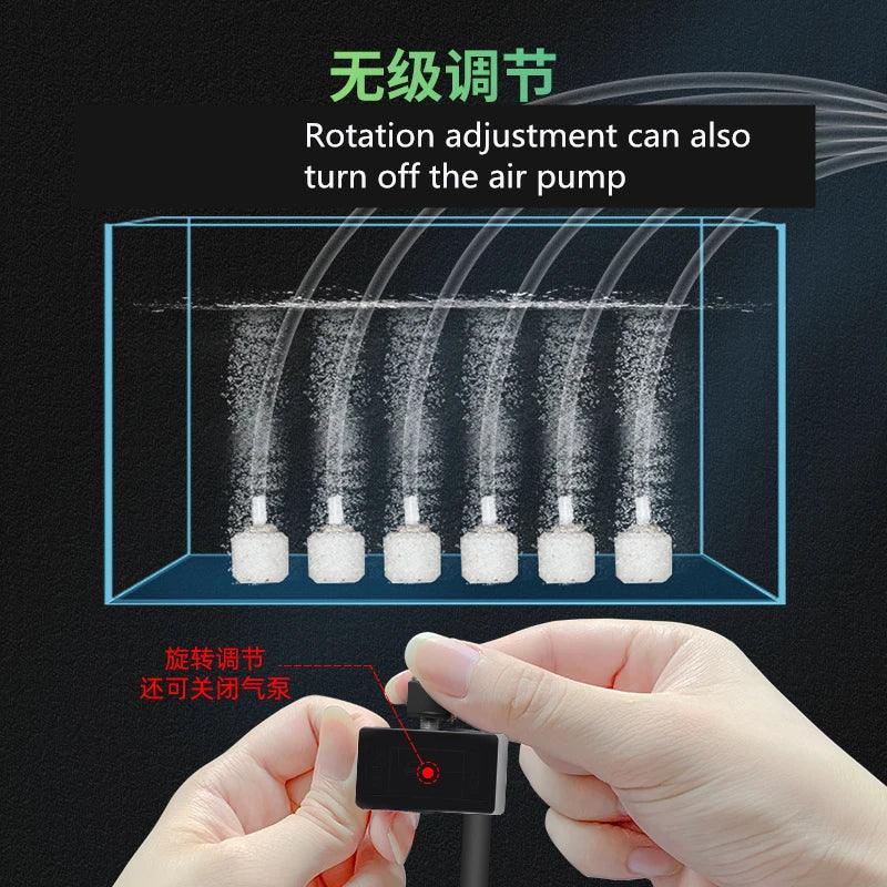 DC 12V Oxygen Increasing Pump Car Cigarette Lighter Outdoor Power PWM Volume AC 220V To DC12V Oxygen Generator Fish Air Pomp