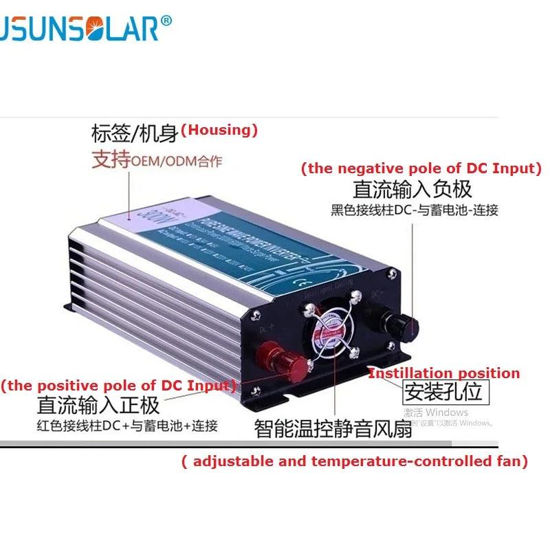 DC/AC 300W 12v/24v/48v Pure Input Sine Wave Power Inverter To110v 220v 230v  50/60hz Inverter