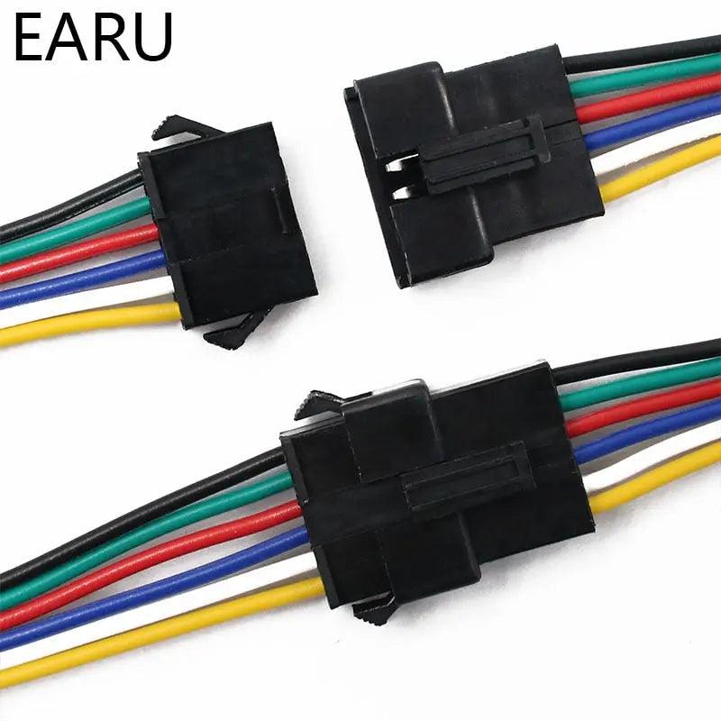 EARU- 10Pairs 15cm JST SM 2P 3P 4P 5P 6P Plug Socket| Male to Female - electrical center b2c