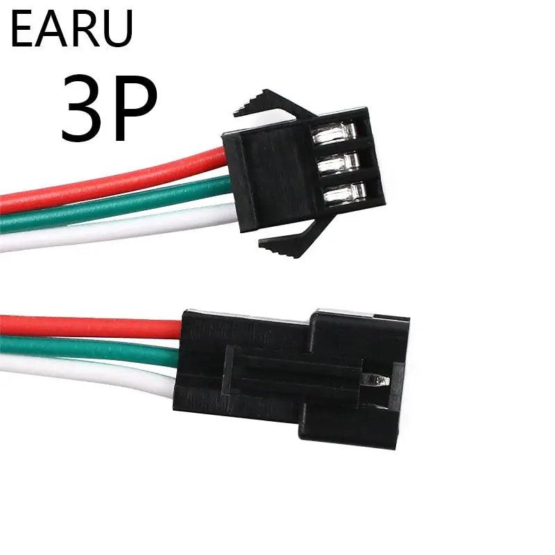 EARU- 10Pairs 15cm JST SM 2P 3P 4P 5P 6P Plug Socket| Male to Female - electrical center b2c