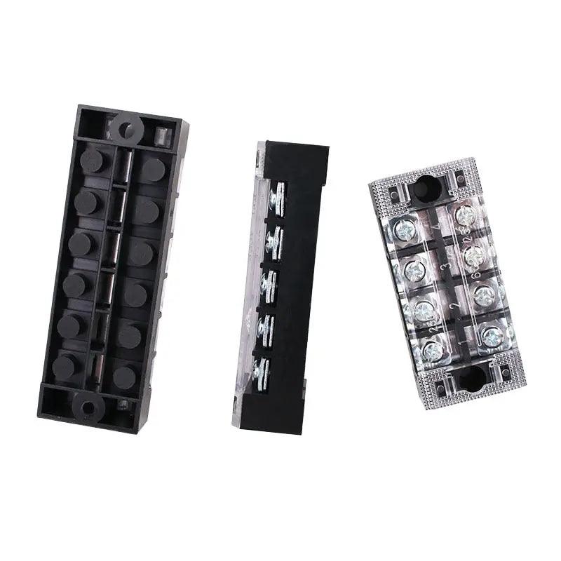 EARU- 1pc 25A 600V Dual Row Barrier Screw TB Series Terminal Block|  3 4 5 6 8 10 12 Positions - electrical center b2c