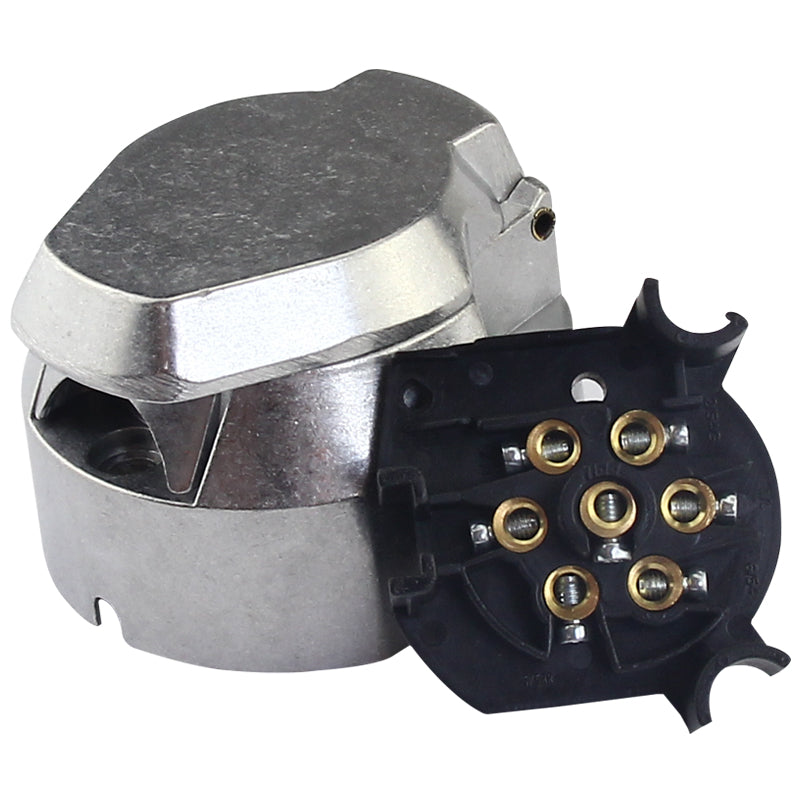 European Standard Seven-core Trailer Power Plug Socket European Style 7-pin Trailer Pickup Truck RV Adapter Connector