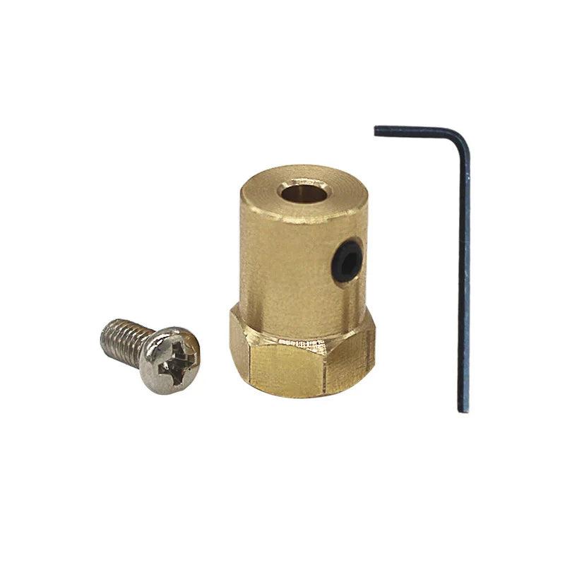 Flexible Hexagonal Coupling Coupler With 65mm Wheel Hub Motor kit For 3mm 4mm 6mm 8mm Shaft Motor