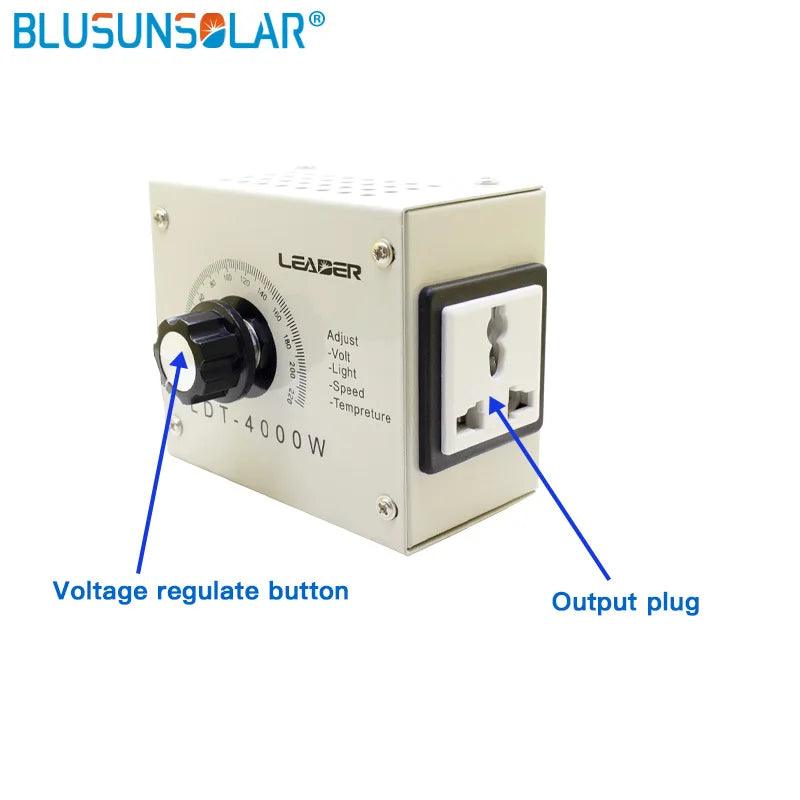Free Shipping SCR Dimmer Portable Speed Temperature Light Voltage Adjustable Regulator AC220V 4000W Compact Voltage Controller